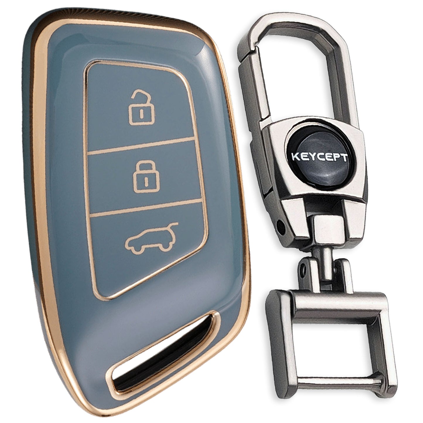 MG Gold Line TPU Key Cover with Keychain (Type 2)