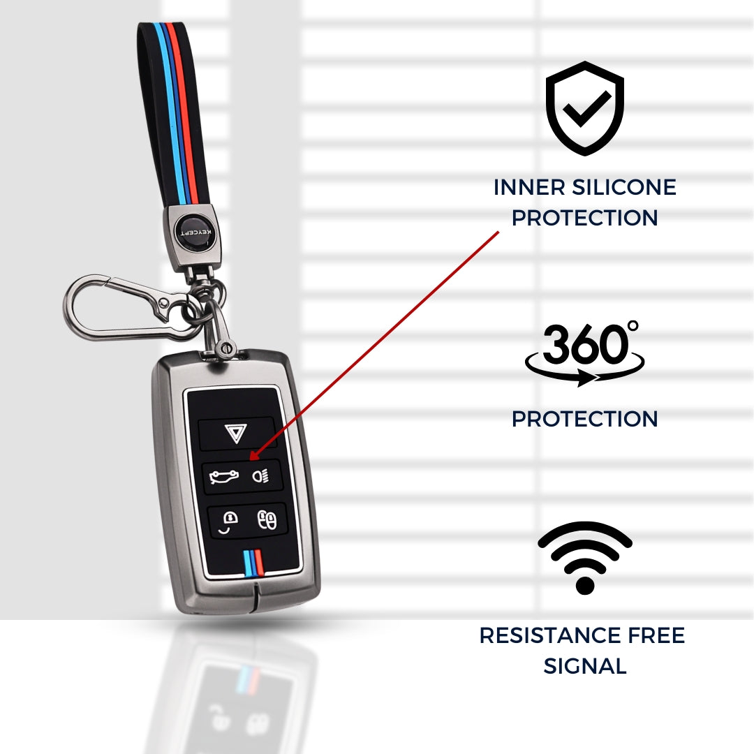 Range Rover Metal Alloy Key Cover with Keychain (Type M2)
