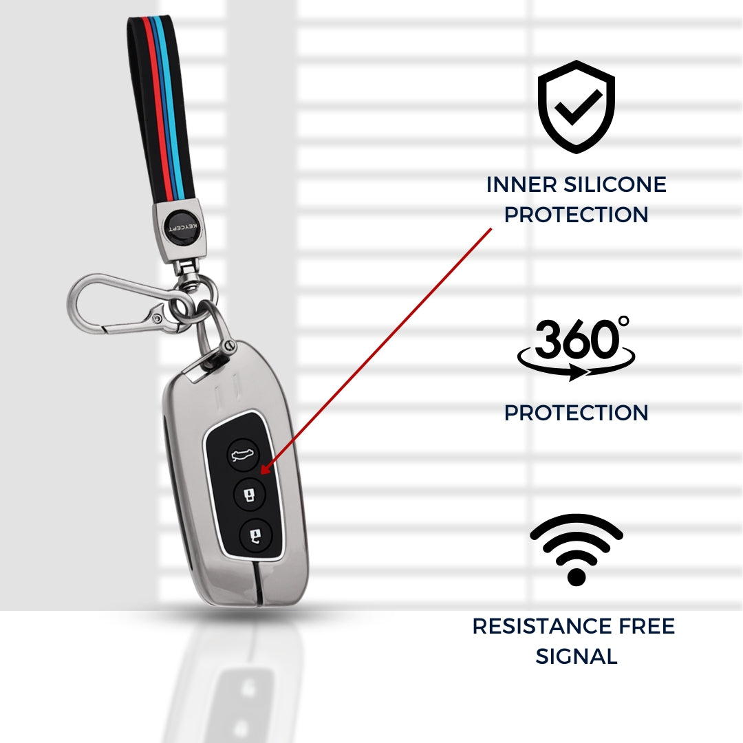 MG Metal Alloy Key Cover with Keychain (Type M2)