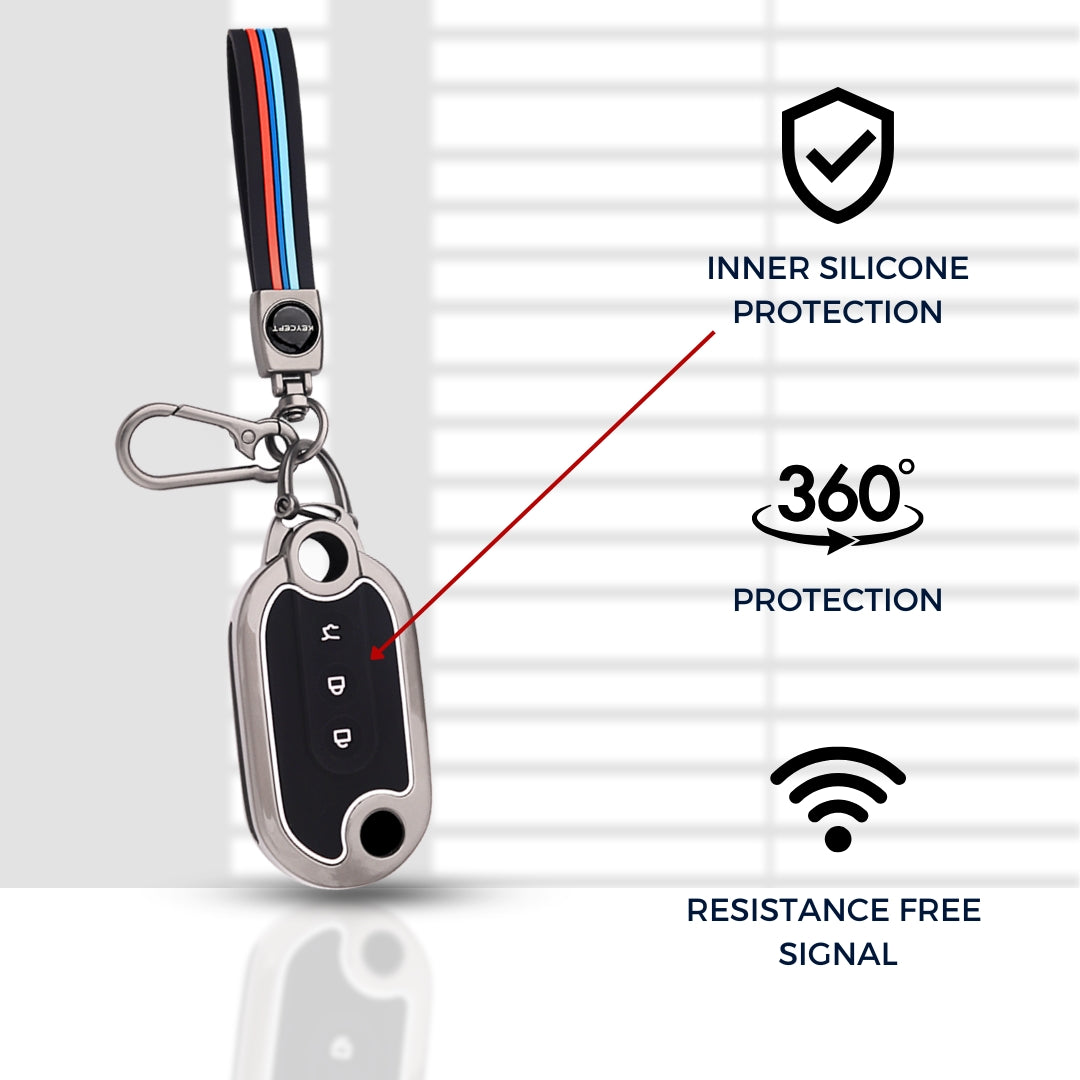 MG Metal Alloy Key Cover with Keychain (Type M2)