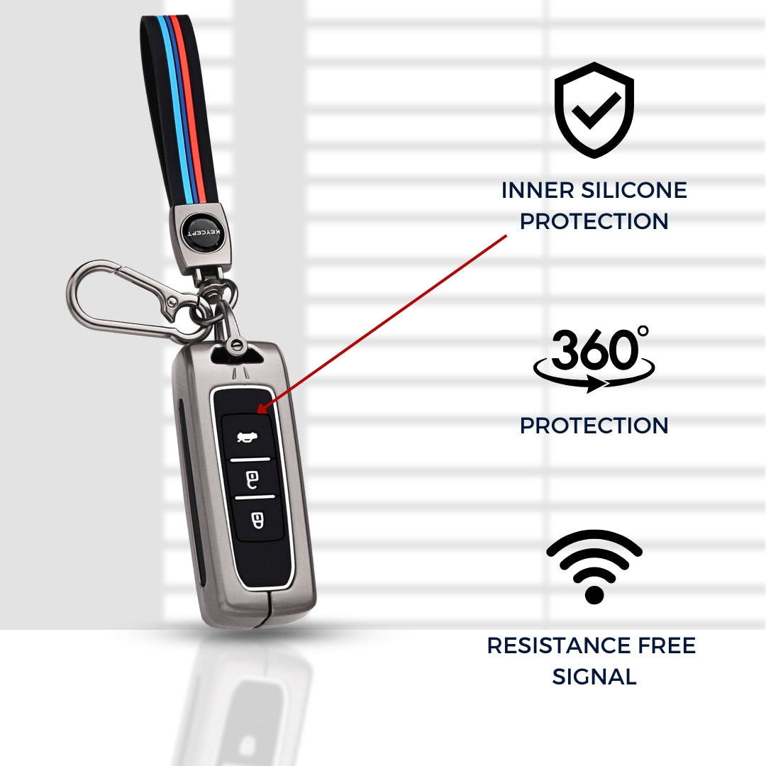 MG Metal Alloy Key Cover with Keychain (Type M2)