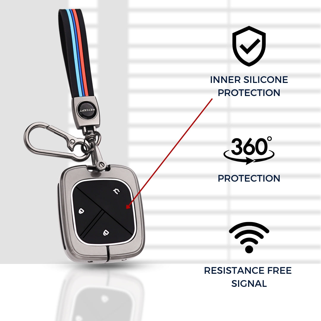 Metal Alloy Key Cover with Keychain (Type M2)