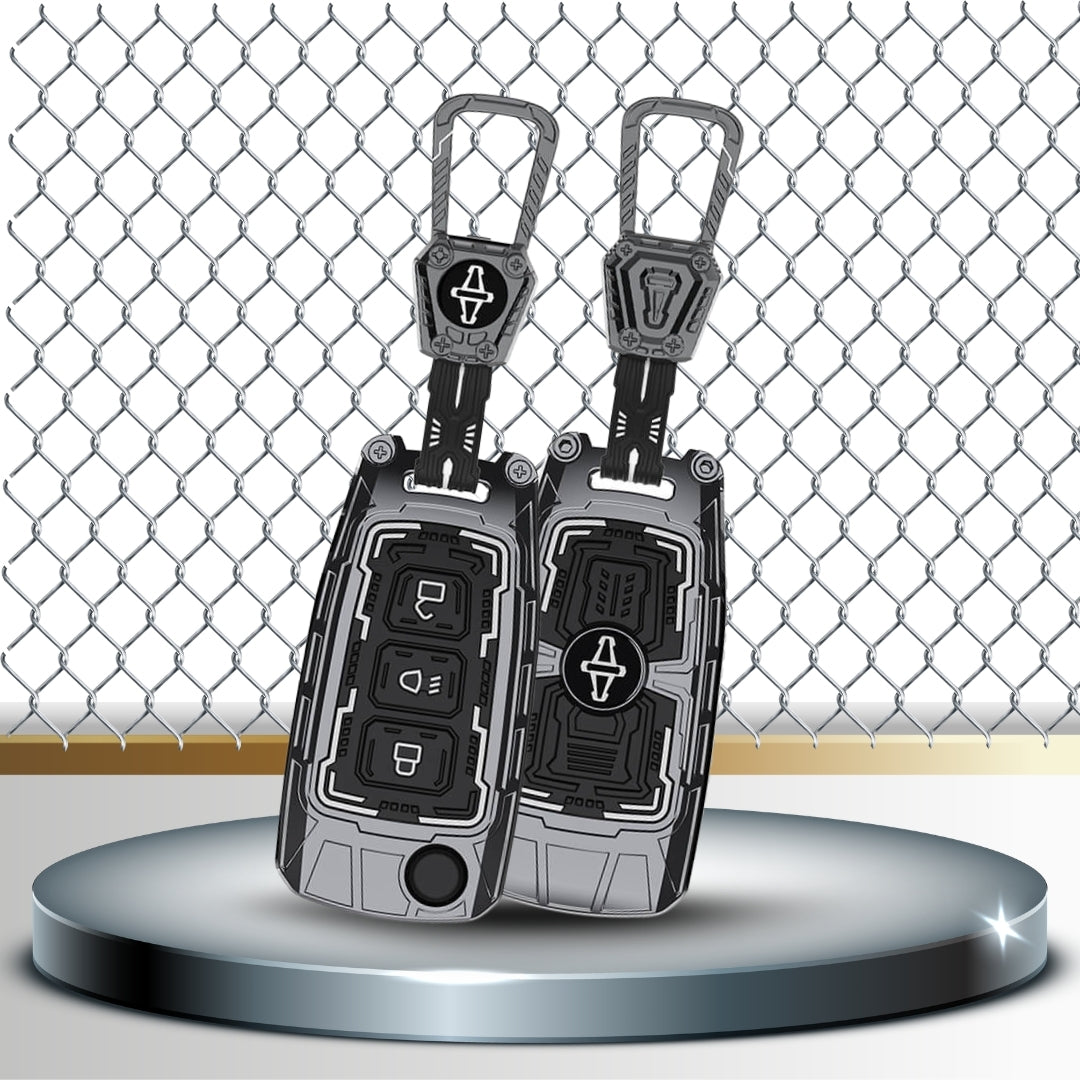 Tata Metal Armor Key Cover with Keychain (Type M4)