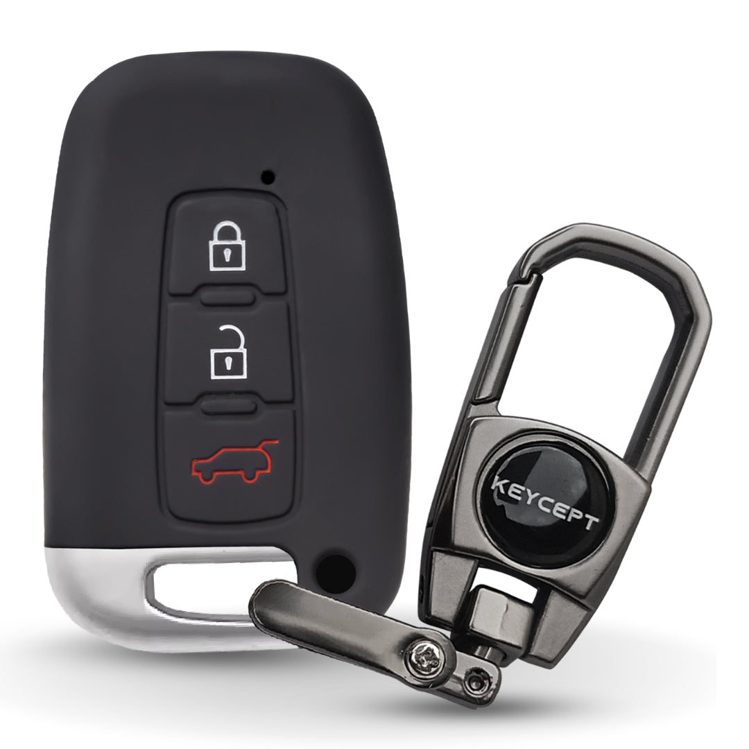Hyundai Silicone Key Cover with Keychain (Type K2)