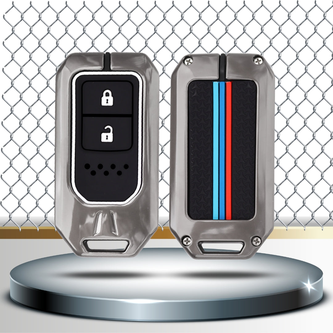 Honda Metal Key Cover with Keychain (Type M2)