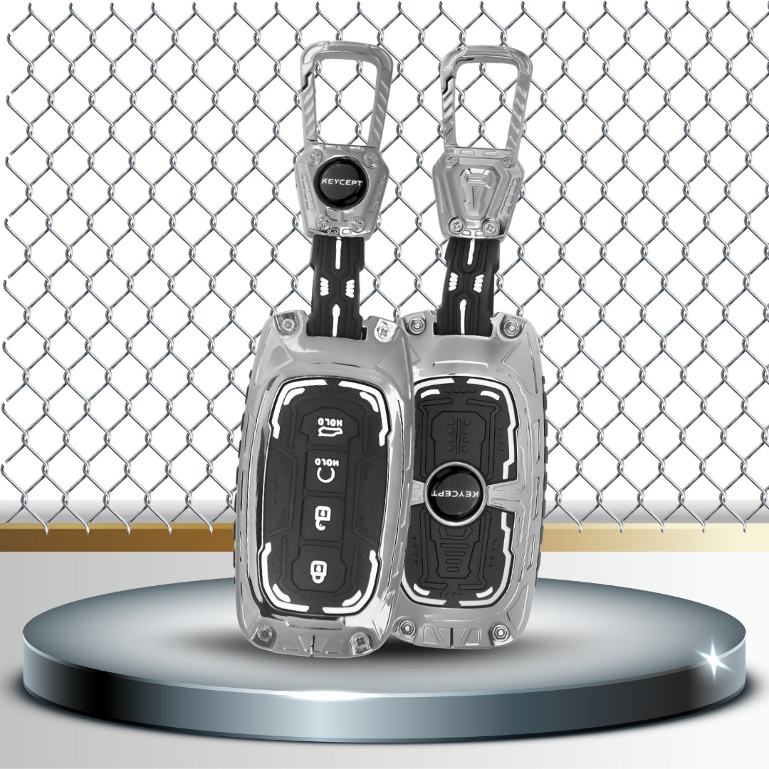 Kia Metal Armor Car Key Cover with keychain (Type M4)
