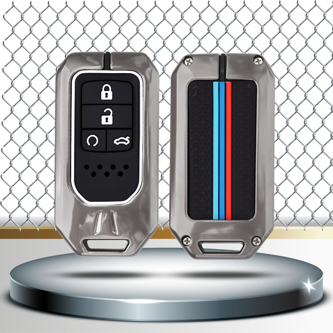 Honda Metal Alloy Key Cover with Keychain (Type M2)