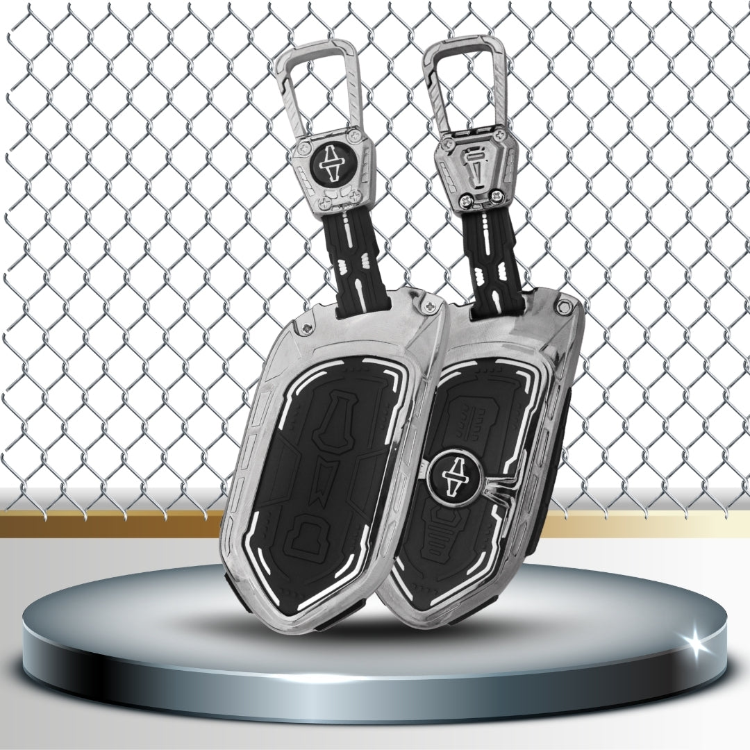 Keycept Metal Armor Key Cover with Keychain.(Type M4)