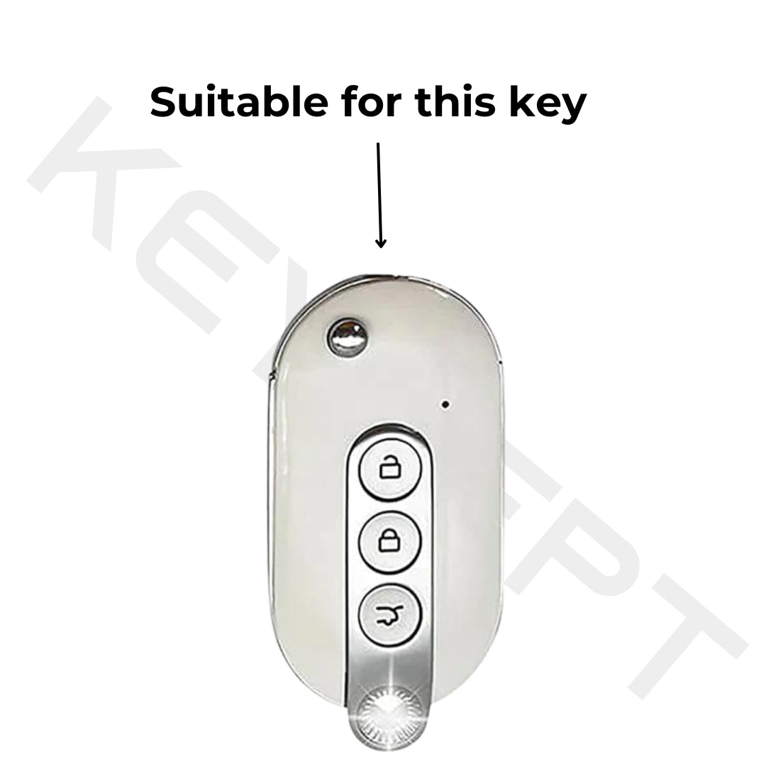 MG Gold Line TPU Car Key Cover with Keychain (Type 1)