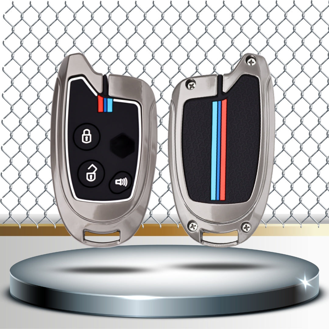 Suzuki Metal Alloy Key Cover with Keychain (Type M2).