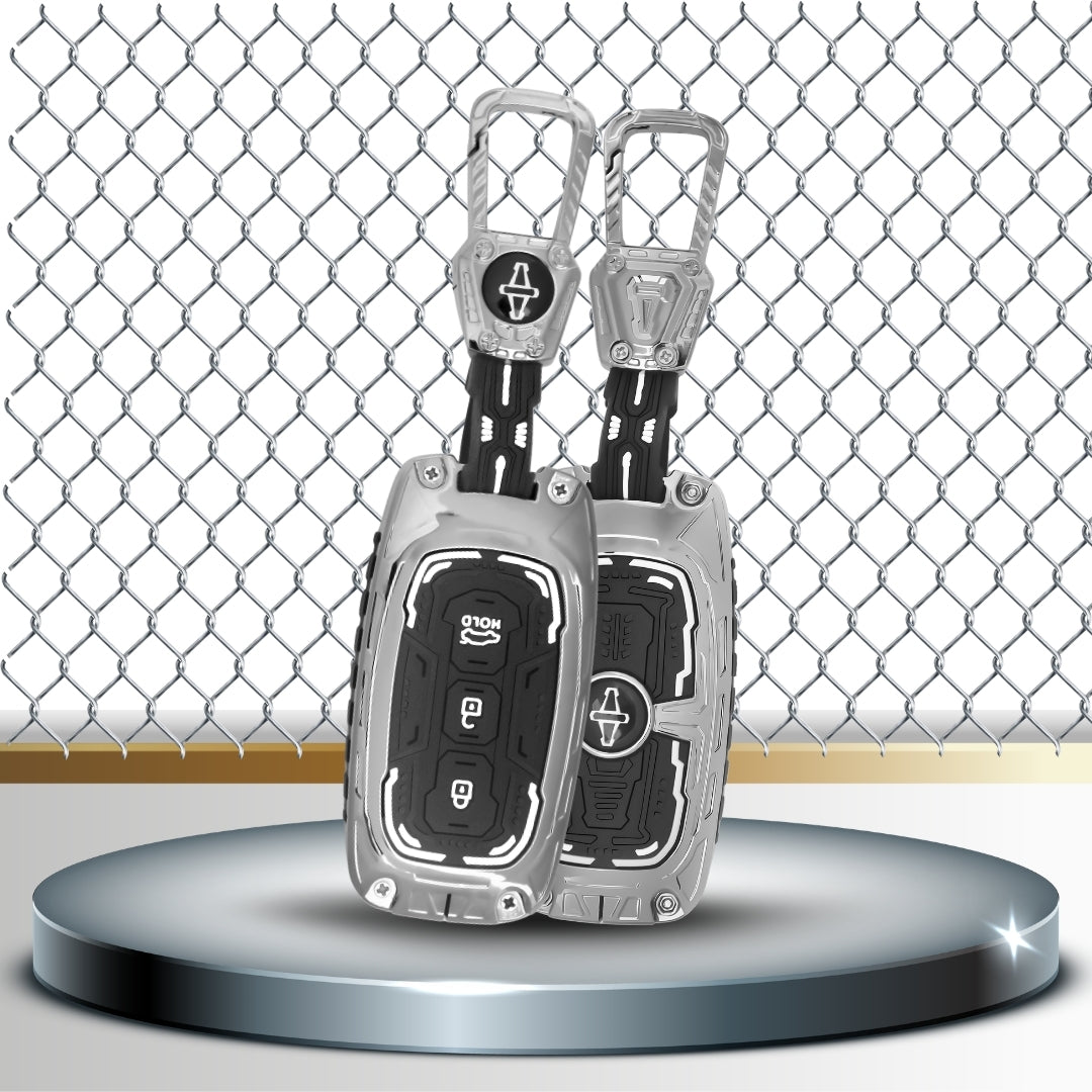 KEYCEPT Metal Armor Key Cover with Keychain.(Type M4)