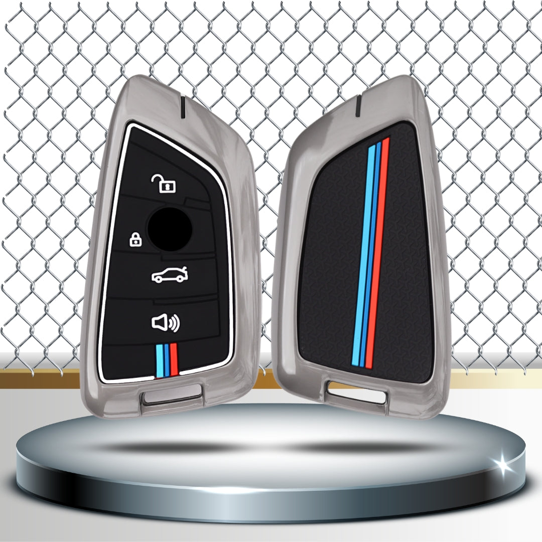 BMW Metal Key Cover with Keychain (Type M2)