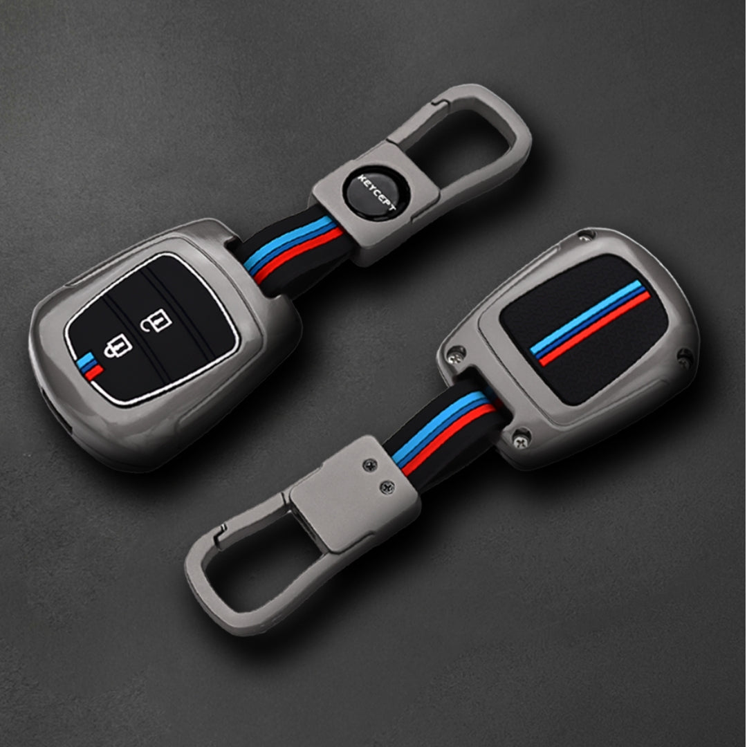 Hyundai Metal key Cover with Keychain (Type M1).