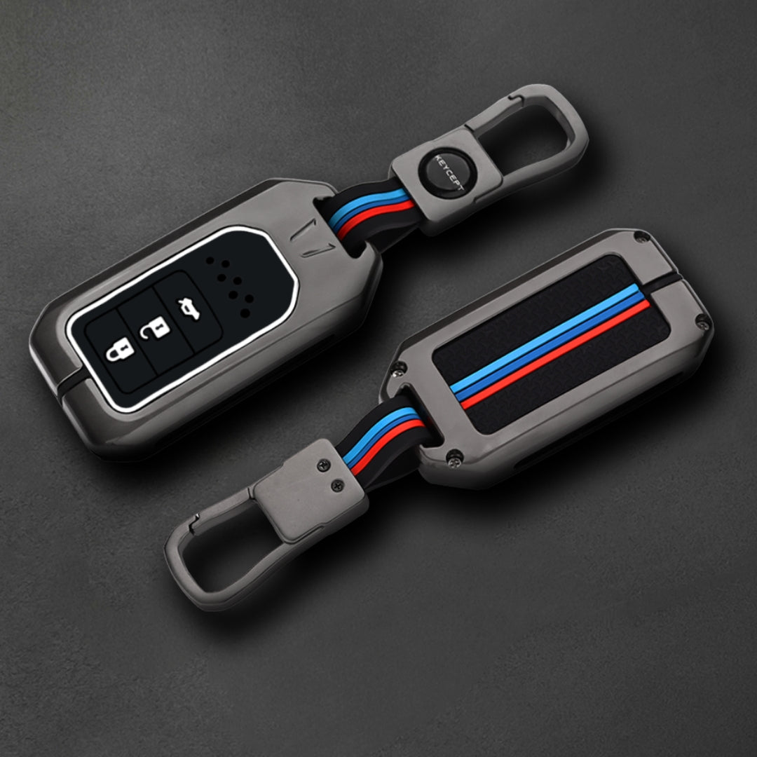 Honda Metal Alloy Key Cover with Keychain (Type M1)