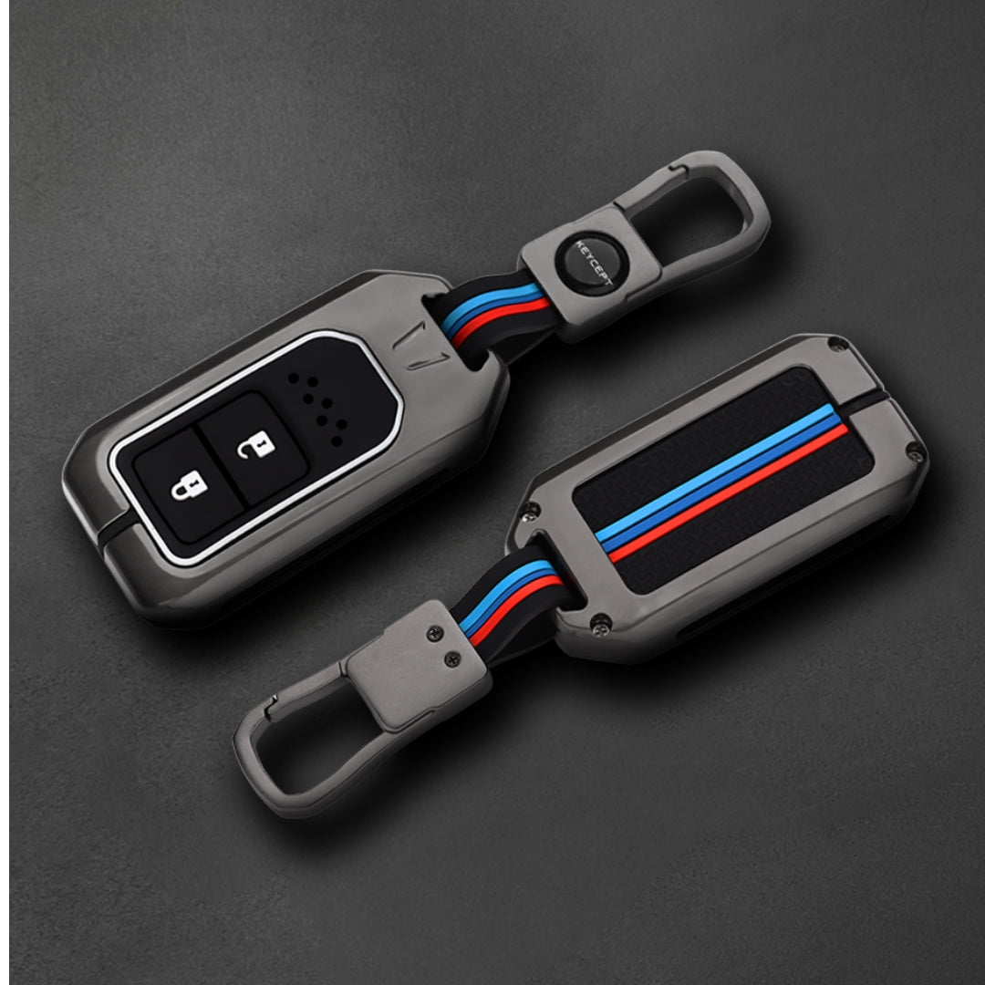 Honda Metal Key Cover with Keychain (Type M1)