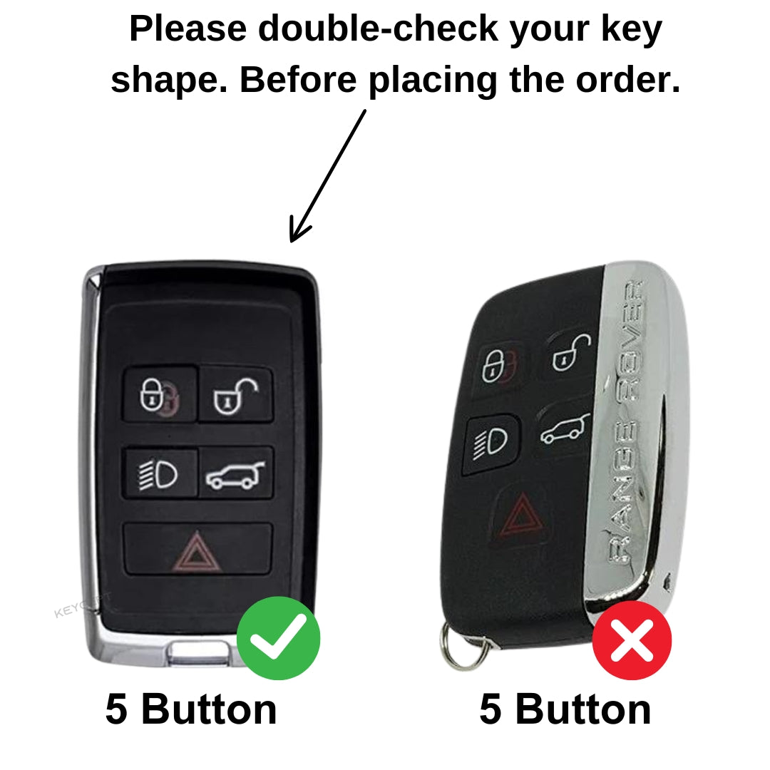 Range Rover Metal Alloy Key Cover with Keychain (Type M2)