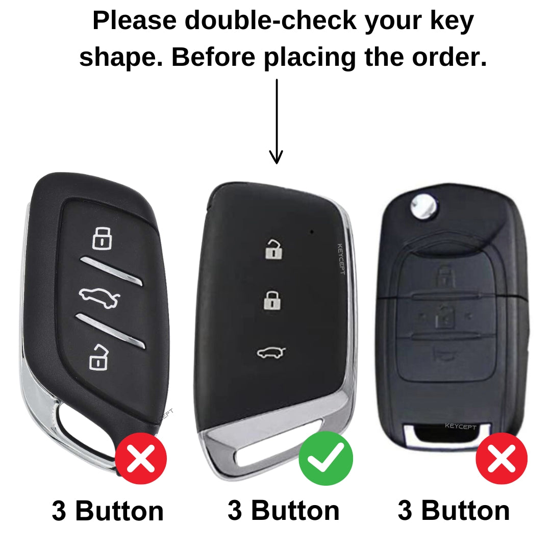 MG Metal Alloy Key Cover with Keychain (Type M2)