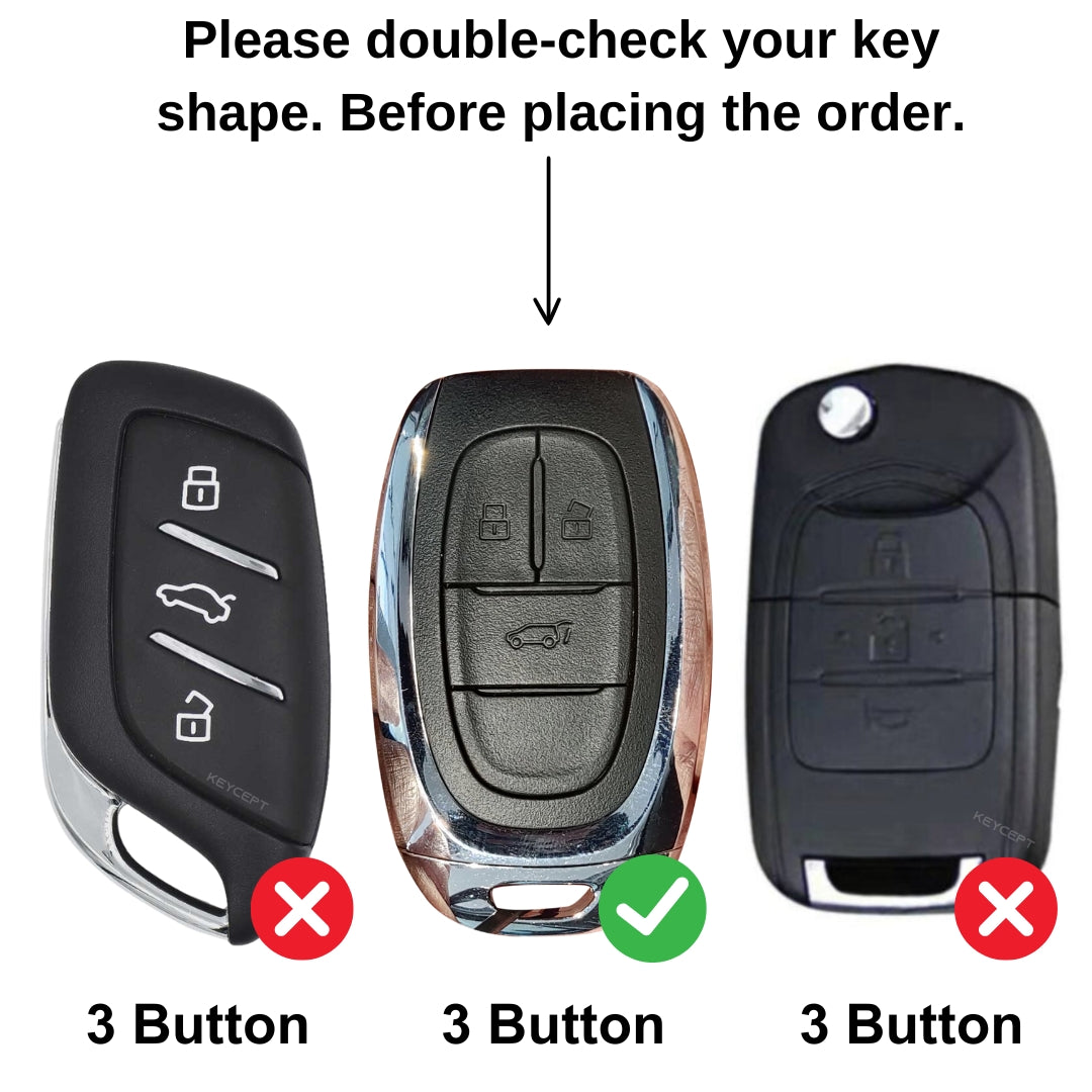 MG Metal Alloy Key Cover with Keychain (Type M1)