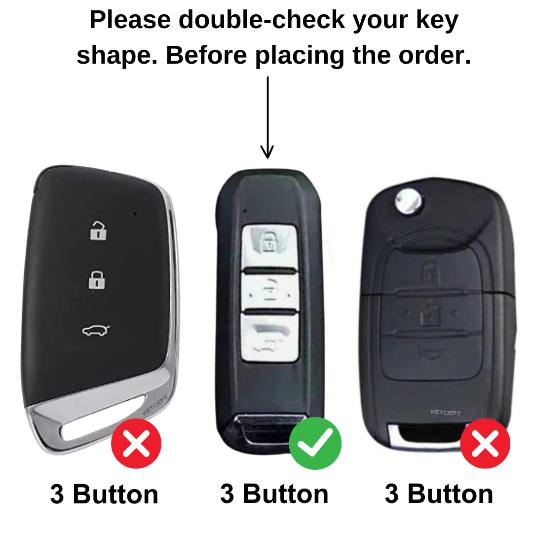 MG Metal Alloy Key Cover with Keychain (Type M2)