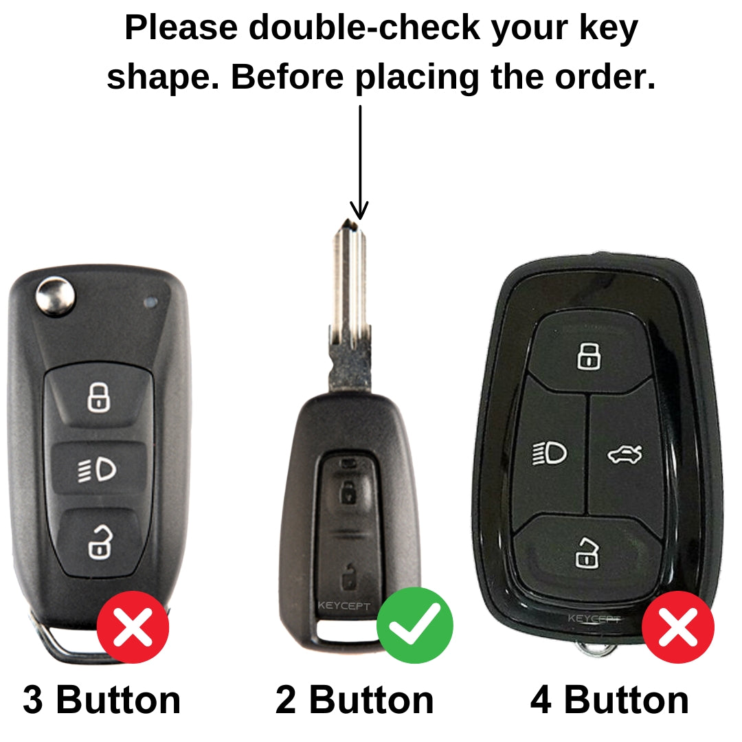 Tata Metal Alloy Key Cover with Keychain (Type M1).