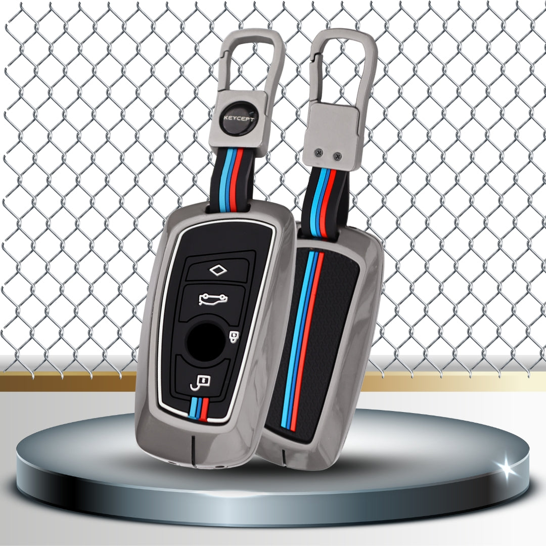 BMW Metal Key Cover with Keychain (Type M1).