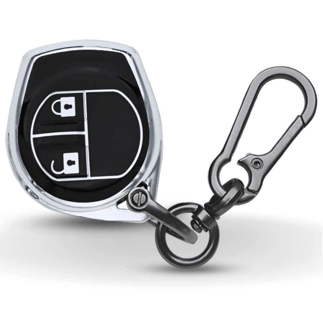 Suzuki Silver Line TPU Key Cover with Keychain