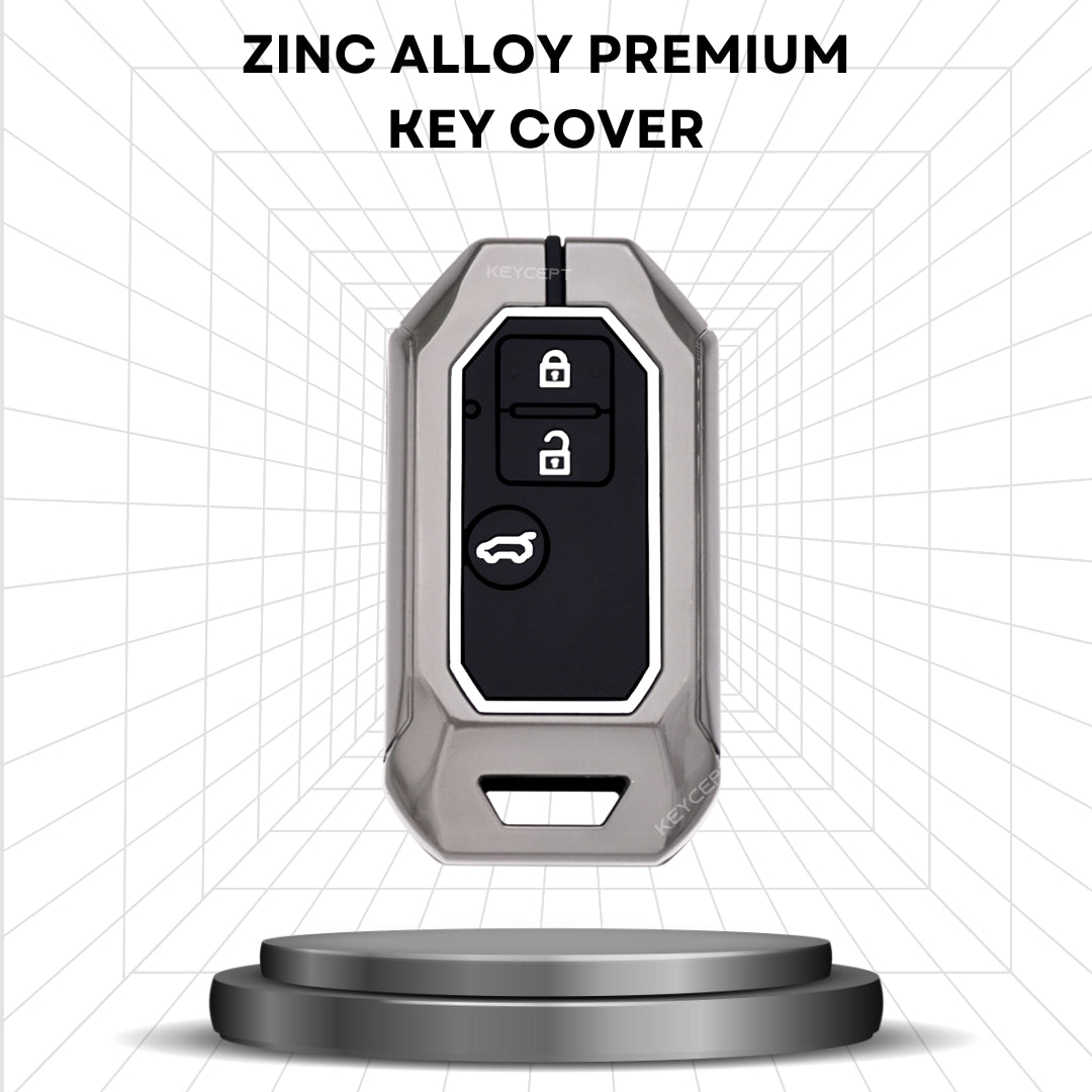 Suzuki Metal Alloy Key Cover with Keychain (Type M1)