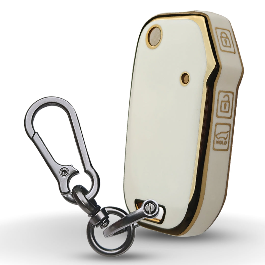 Kia Gold Line TPU Key Cover with Keychain (Type 1)