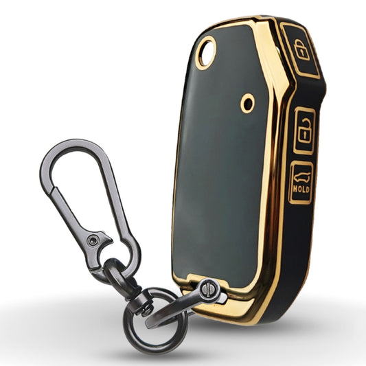 Kia Gold Line TPU Key Cover with Keychain (Type 1)
