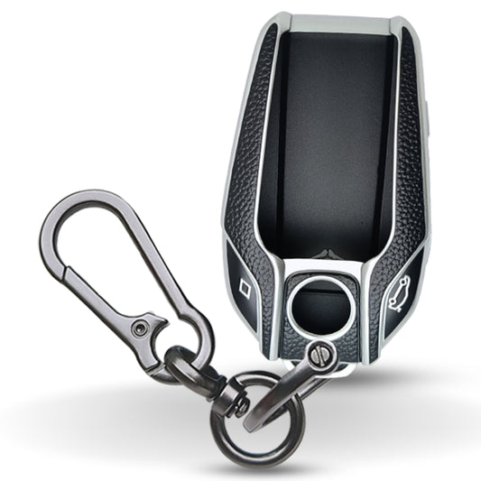 BMW TPU Leather Key Cover With Keychain. (Type 1)