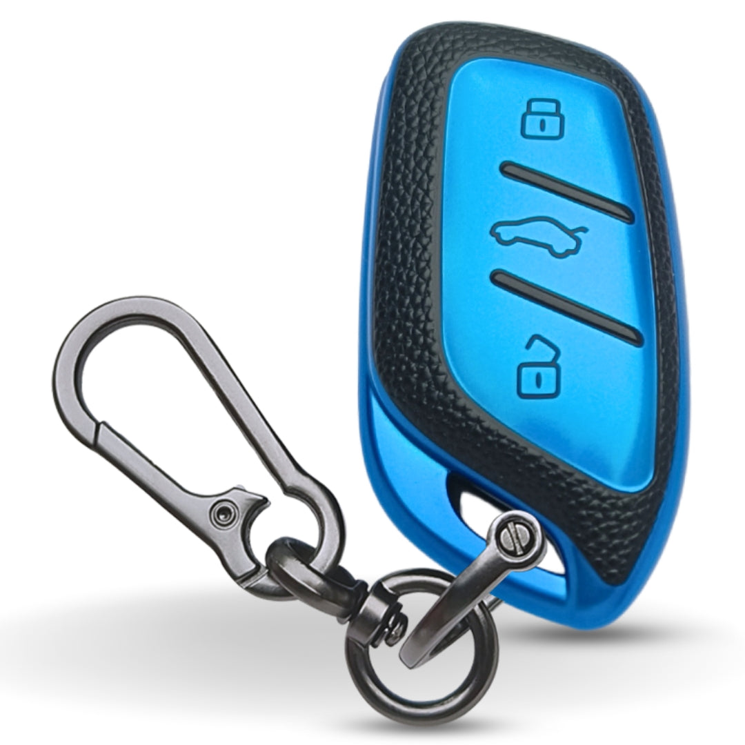 MG TPU Leather Key Cover with Keychain. (Type 1)