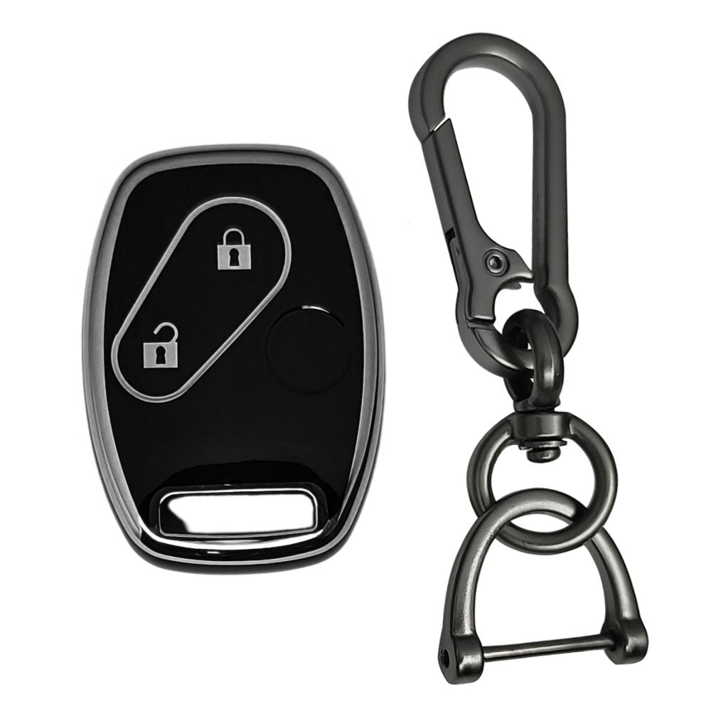 Honda Silver Line TPU Key Cover with Keychain