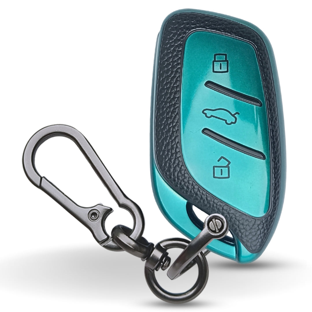 MG TPU Leather Key Cover with Keychain. (Type 1)