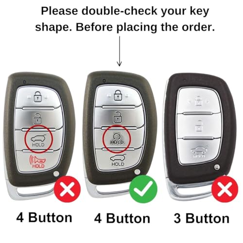 Hyundai TPU (Artificial) Leather Key Cover and Keychain. (Type 5)