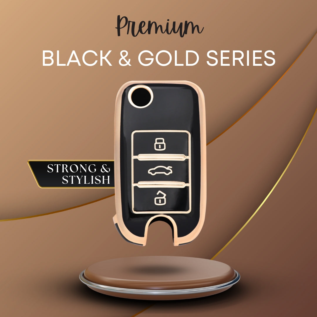 MG Gold Line TPU Key Cover with Keychain (Type 2)