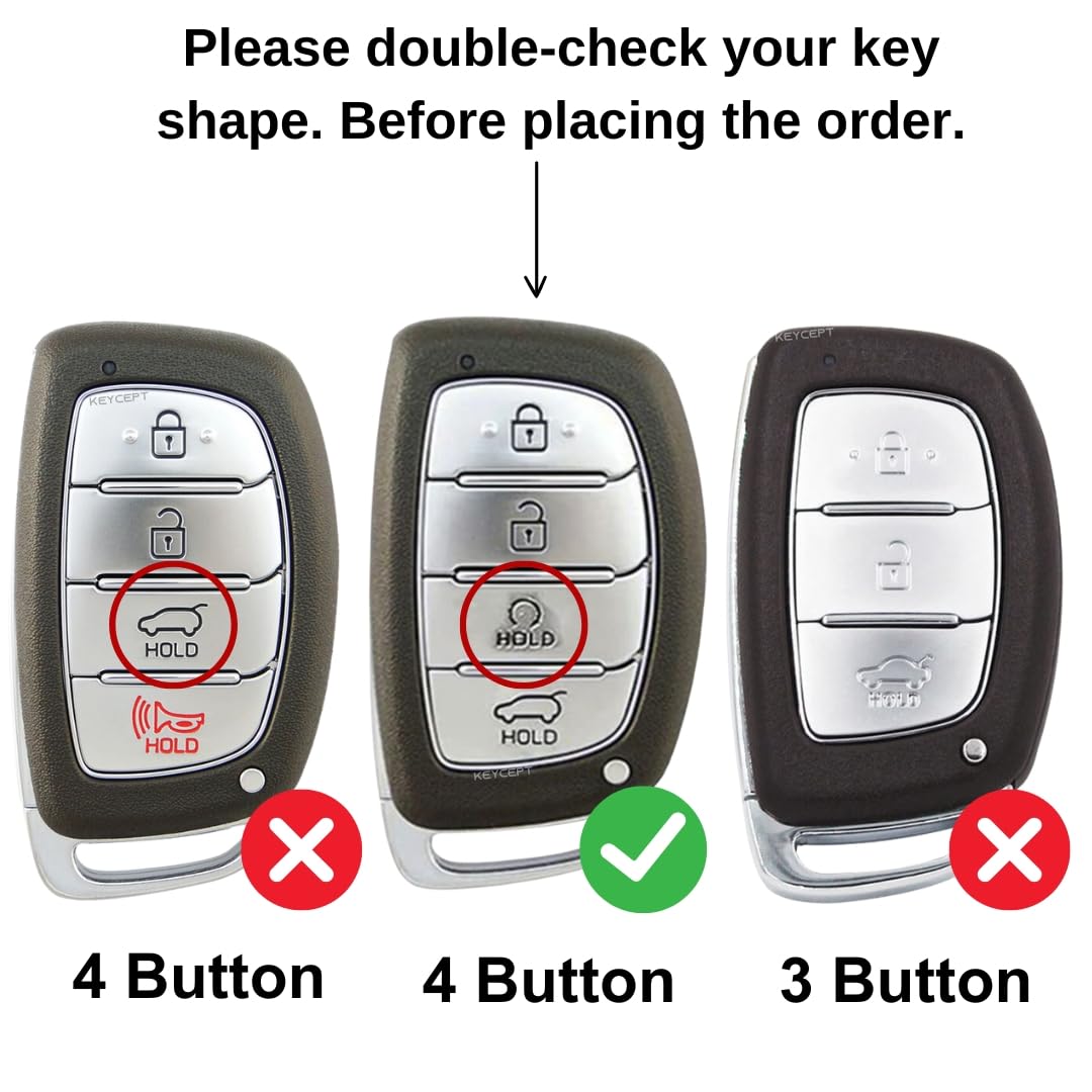 Hyundai Silicone Key Cover with keychain (Type K2)