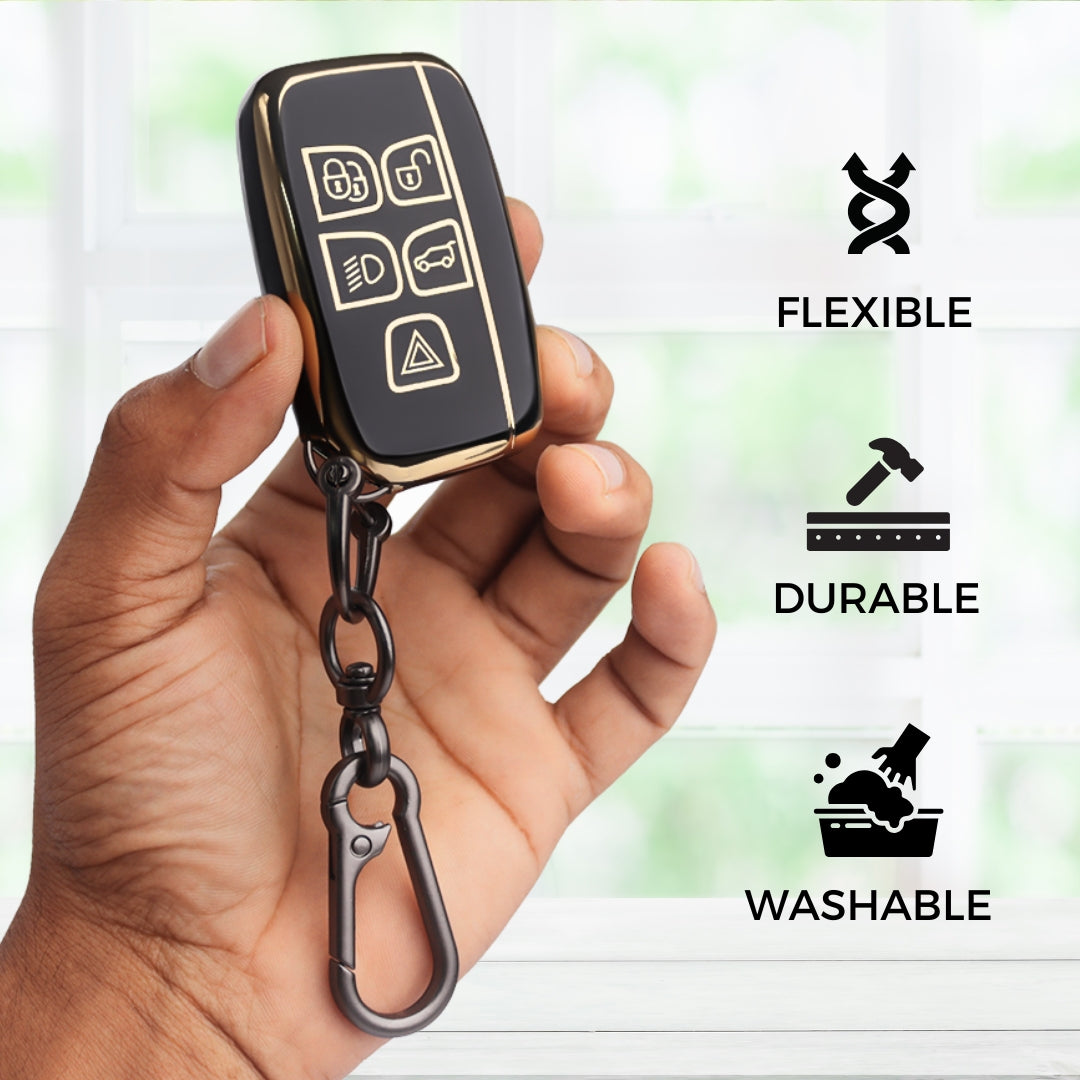 Land Rover TPU Key Cover with Keychain (Type 1).