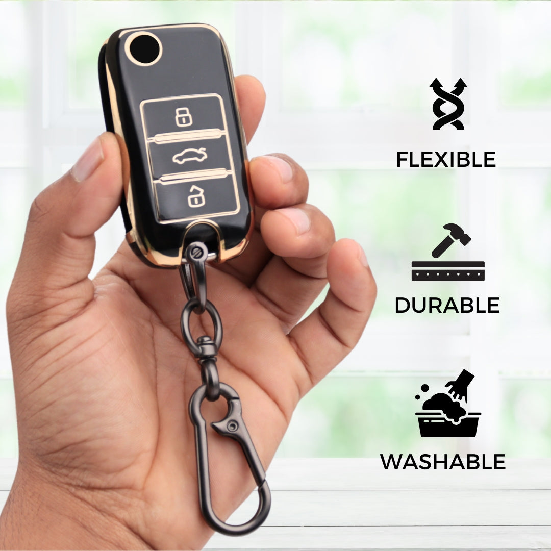 MG Gold Line TPU Key Cover with Keychain