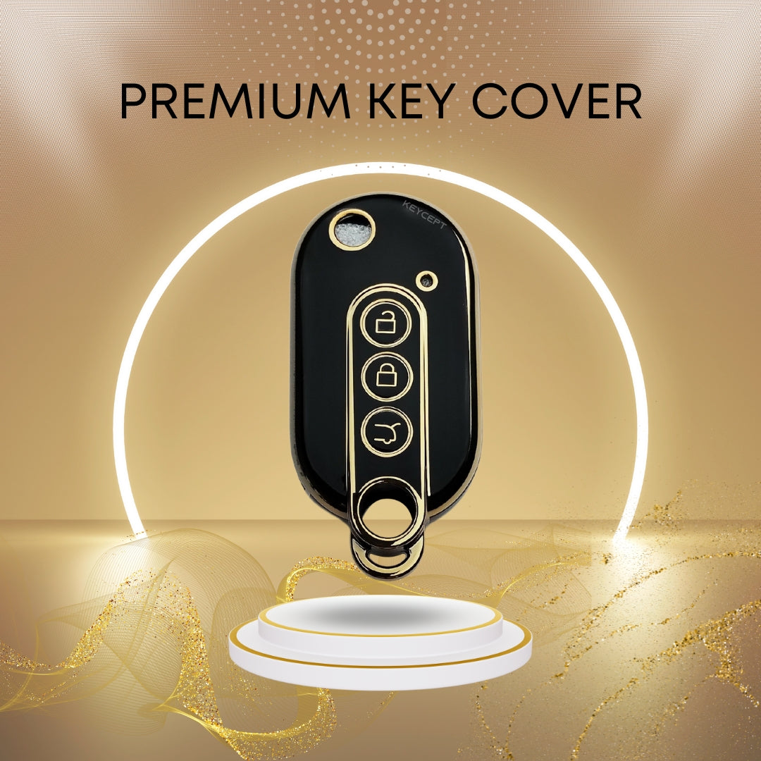 MG Gold Line TPU Car Key Cover with Keychain (Type 1)