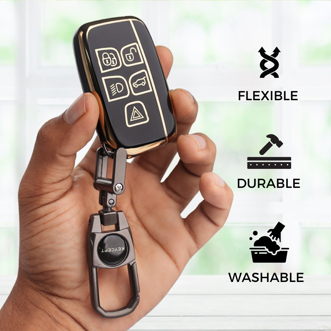 Land Rover TPU Key Cover with Keychain (Type 2).