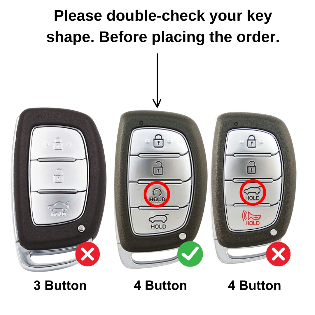 keycept leather key cover alcazar creta tucson 4 button smart shell case