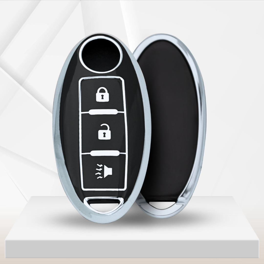 Nissan Silver Line TPU Key Cover with Keychain