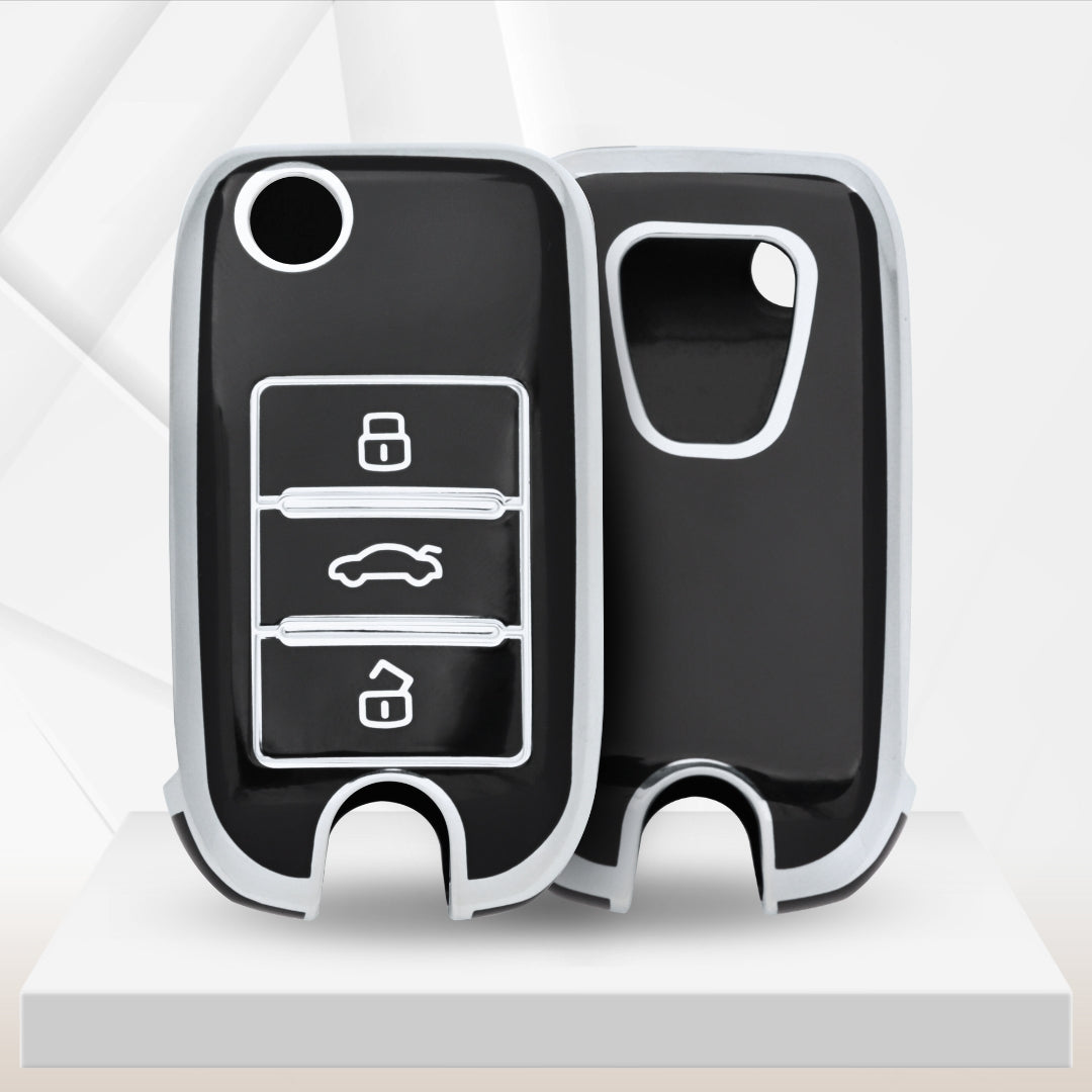 MG Silver Line TPU Key Cover with Keychain