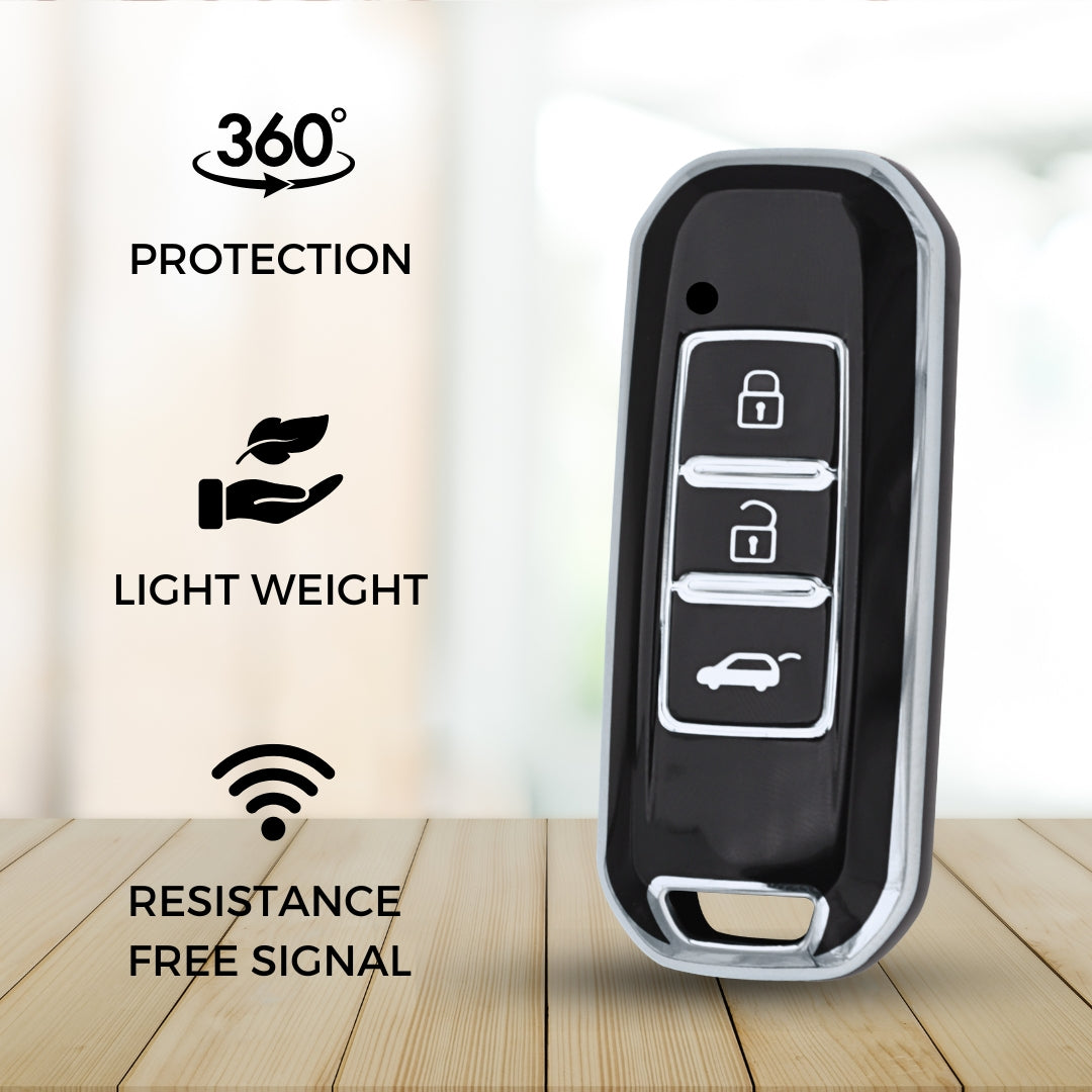 MG Silver Line TPU Key Cover with Keychain