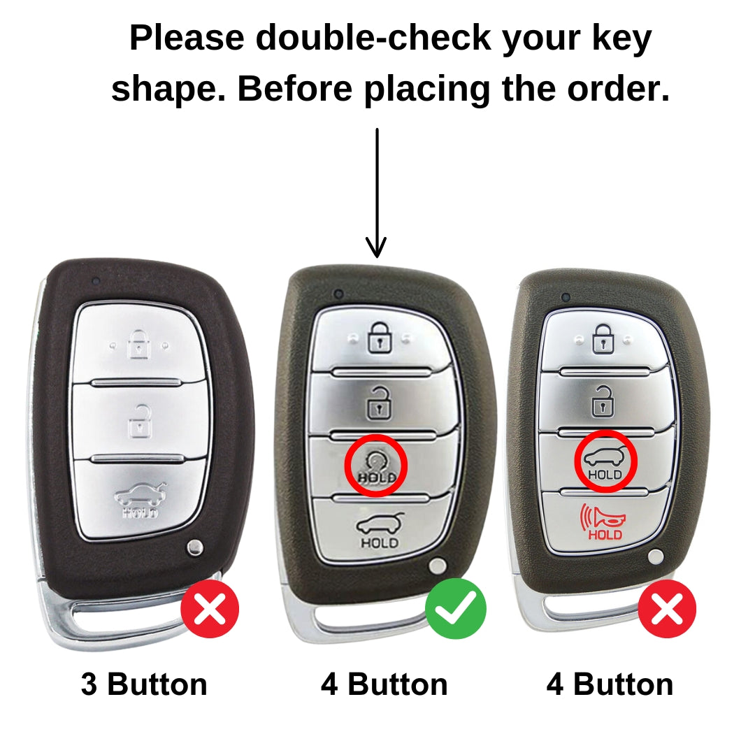 keycept leather key cover alcazar creta tucson 4 button smart shell case