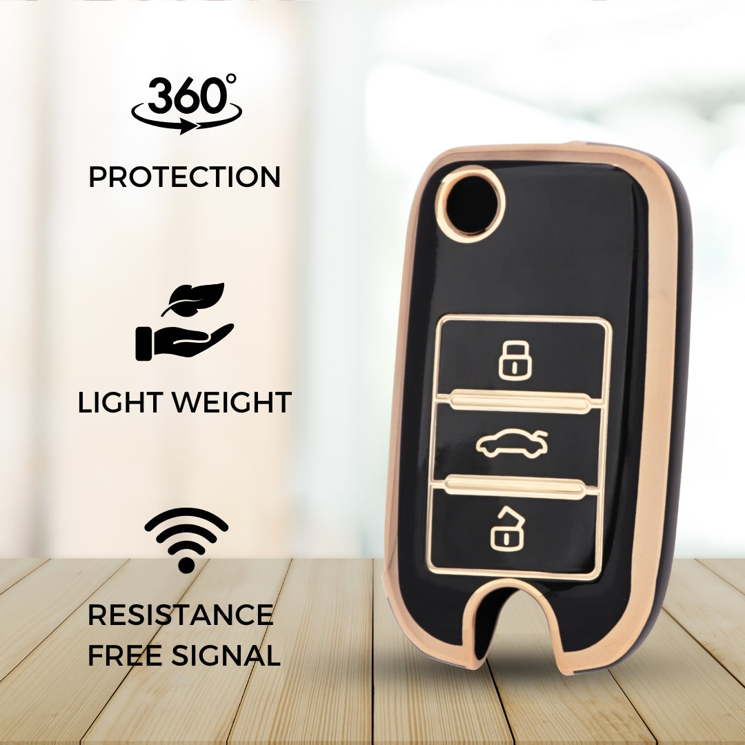 MG Gold Line TPU Key Cover with Keychain