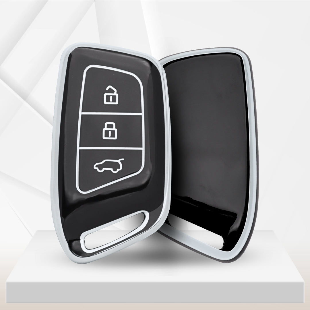 MG Silver Line TPU Key Cover with Keychain