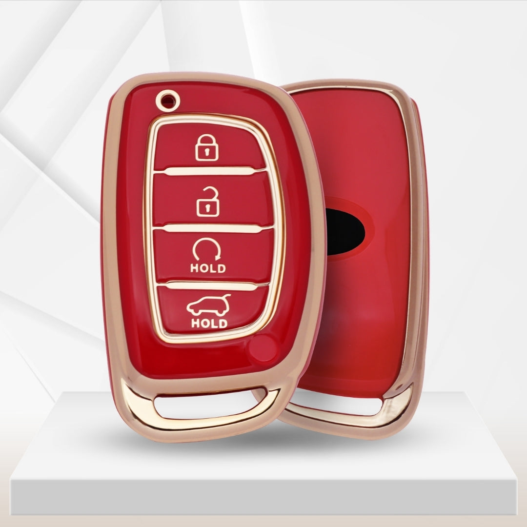 Hyundai Gold Line TPU Key Cover with Keychain (Type 2)