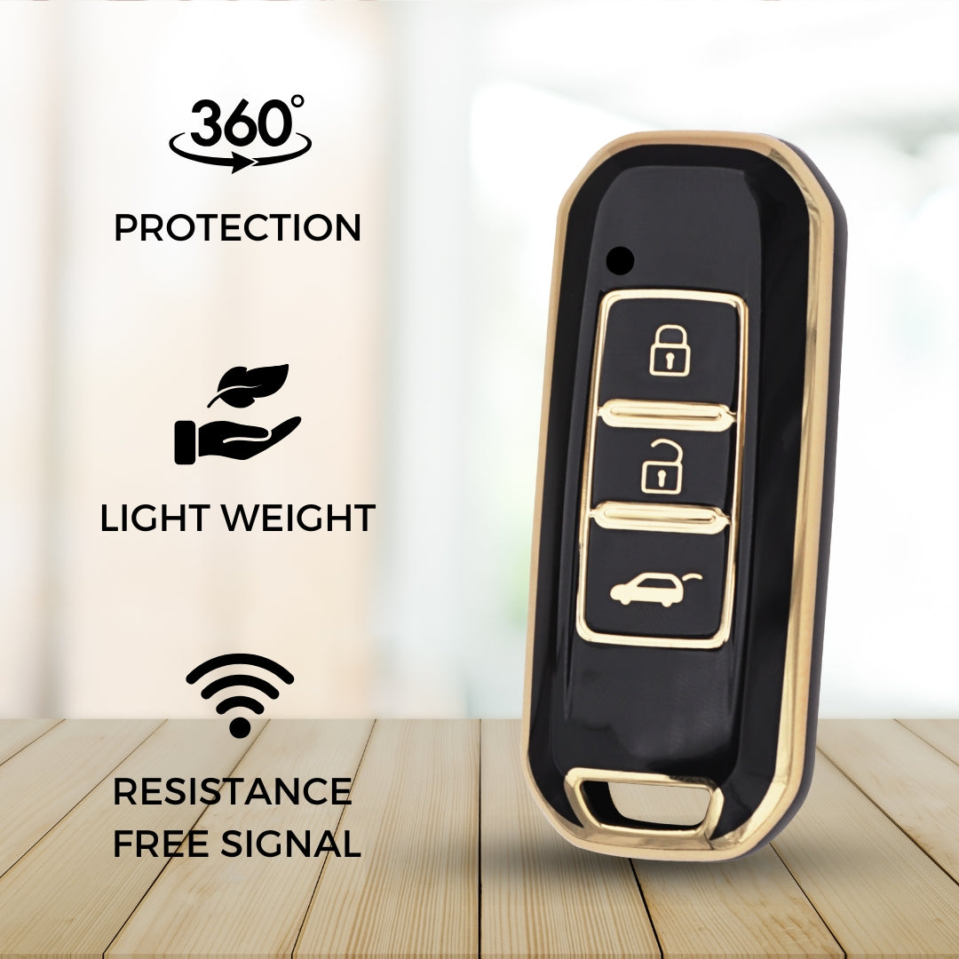 MG Gold Line TPU Key Cover with Keychain (Type 2)