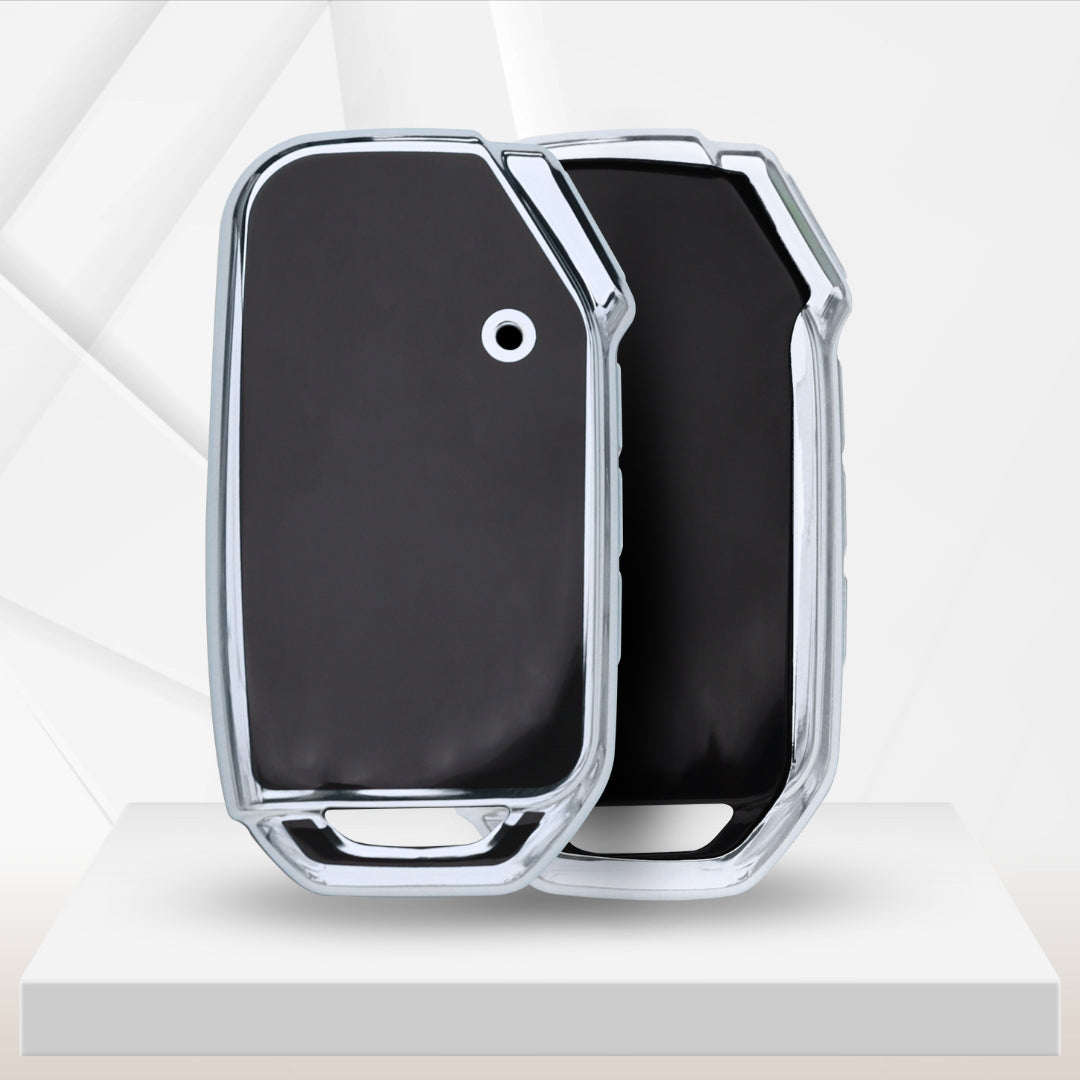 Kia Silver Line TPU Key Cover with Keychain